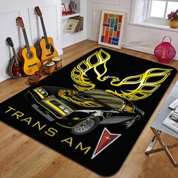 Alfombra con patrón de Firebird Trans Am para decoración del hogar, almohadilla de suelo para dormitorio, se puede personalizar, cojín para sala de estar, almohadilla para puerta