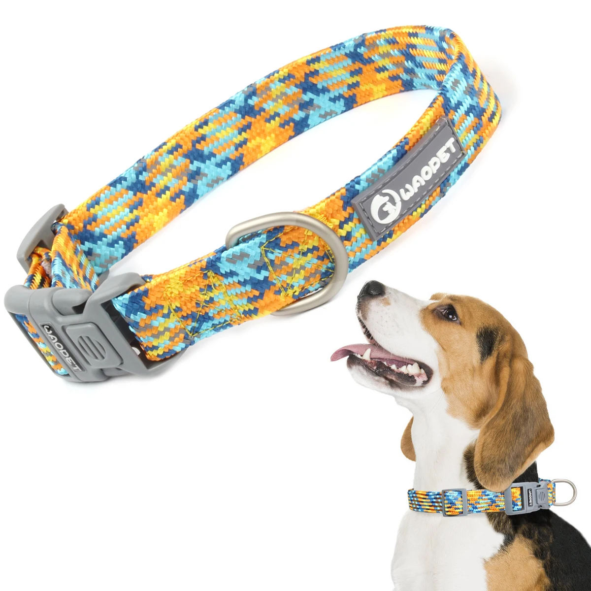 Leinen- und Halsband-Set für kleine, mittelgroße und große Hunde, Haustier, französische Bulldogge, Chihuahua, Mops, Outdoor-Walking, Leinenhalsband, Leinenzubehör – Detail 12