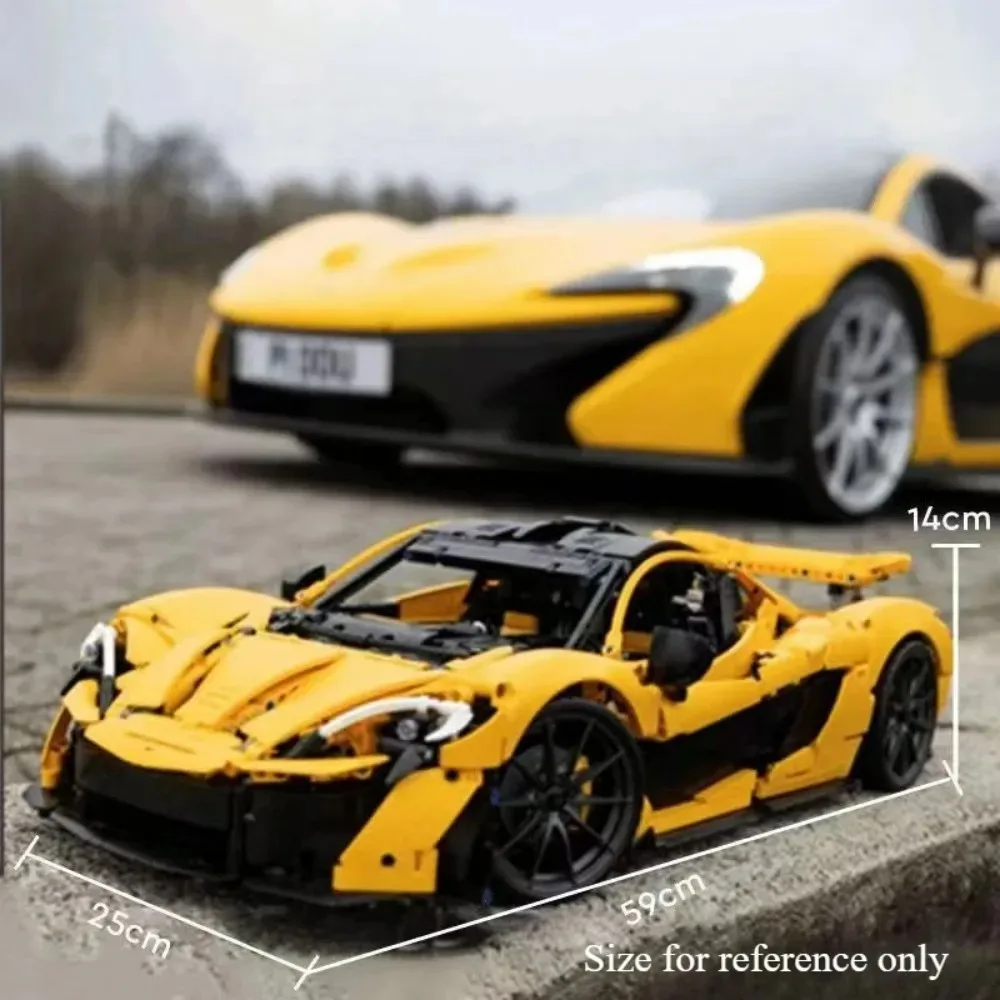 3893 قطعة لعبة رائجة البيع متوافقة مع MOC 1:8 supercar 42172 ماكلارين P1 مجموعة مكعبات البناء لعبة أطفال هدية عيد ميلاد