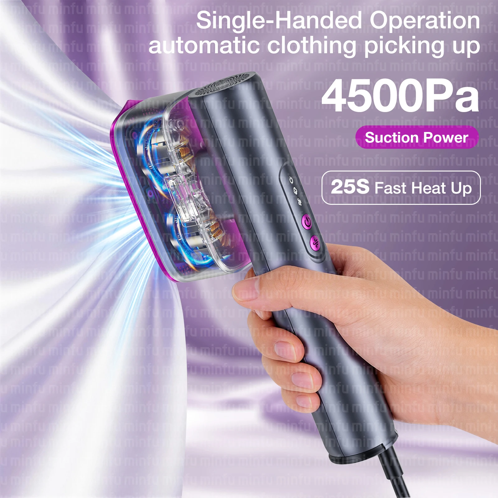 Electric handheld steam hanging iron Vacuum technology Portable travel model 1000W anti-dry burning for home hotels