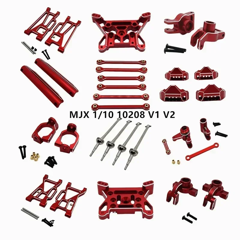 

Aluminum Metal Alloy Upgrade Parts for MJX 1/10 10208 V1 V2 RC Crawler Car Front Rear Steering Cup C Seat