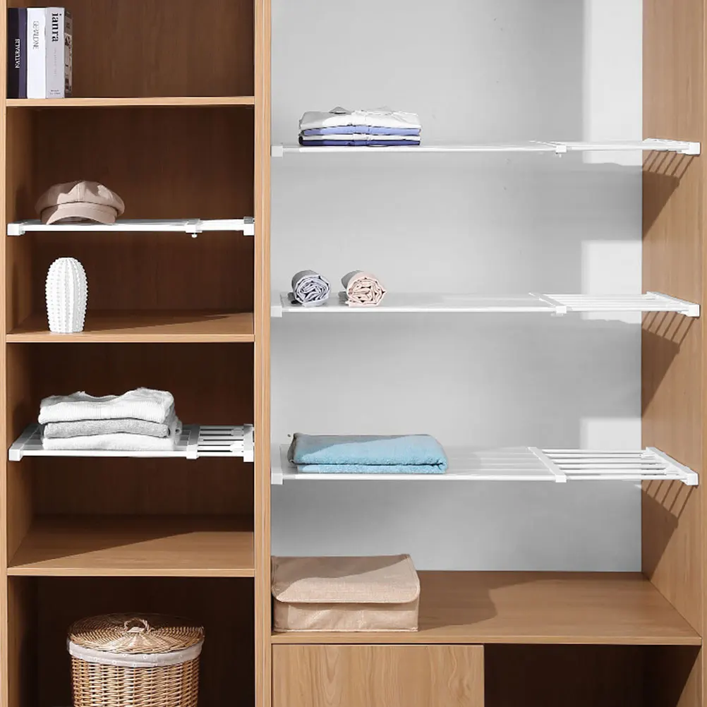 Regał rozsuwany do szafy, plastikowy organizer do szafy, wysuwany organizer do przechowywania ubrań, półka do szafy.