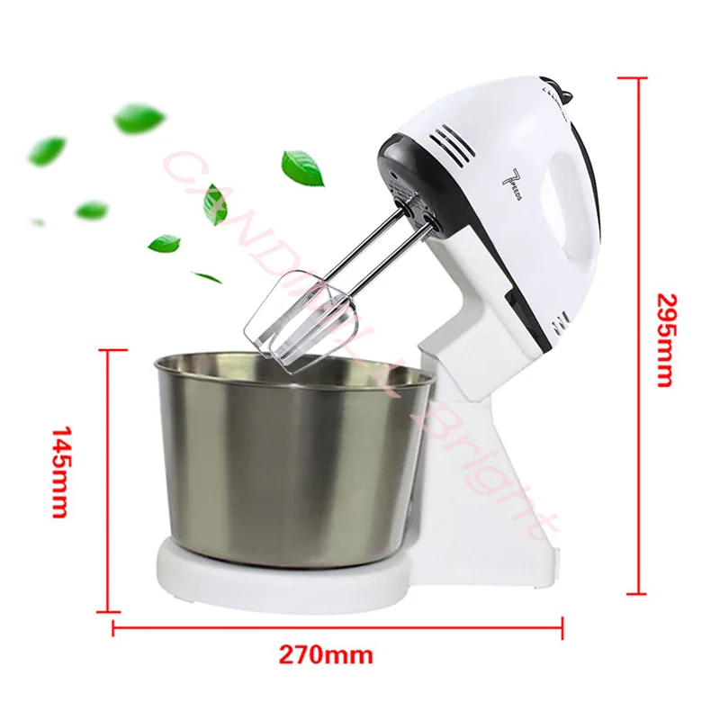 Multifunction Food Blender Electric Household Table Stand Cake Dough Mixer Handheld Egg Beater Baking Whipping Cream Machine