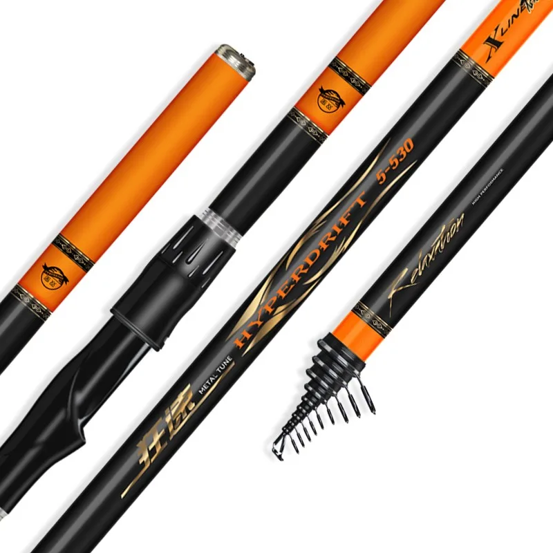 New Rock Fishing Rod Made of Carbon, Ultra Light Ultra Hard, Suitable for Both Lake and Sea Use Large Guide Ring Sliding Float