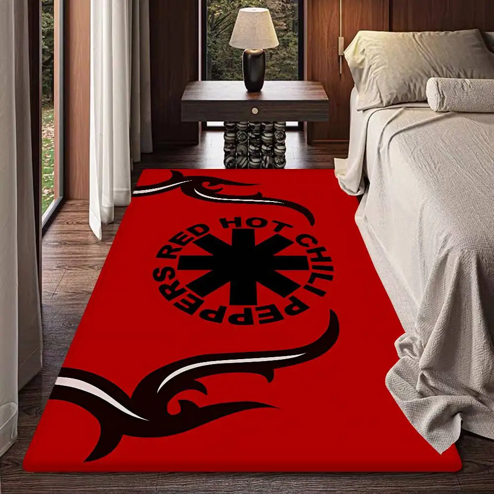 Red Hot Chili P-Peppers Band Floor Mat Anti-slip Absorb Water Long Strip Cushion Bedroon Mat Alfombra