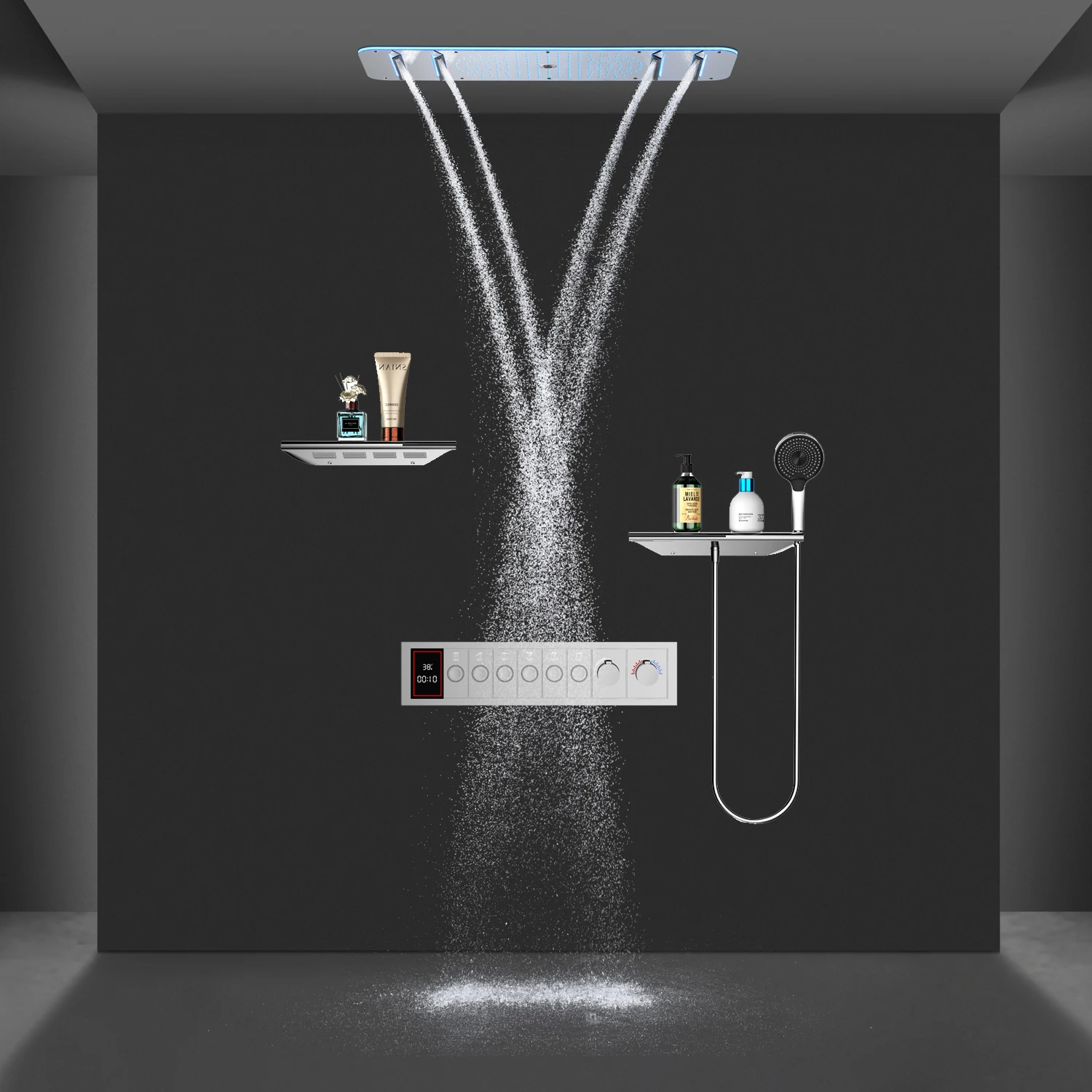 Badkamer LED Doucheset 900*300 - Led Rainfall Shower Head Waterfall recensie en prijs