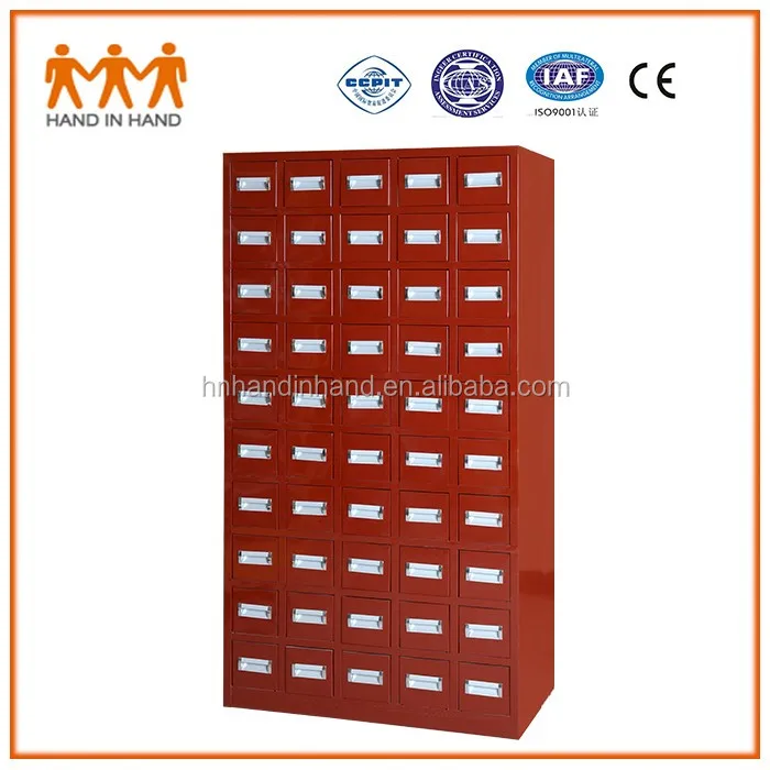 Apteka 50 szuflad Szafka ze stali nierdzewnej/Szafka na leki