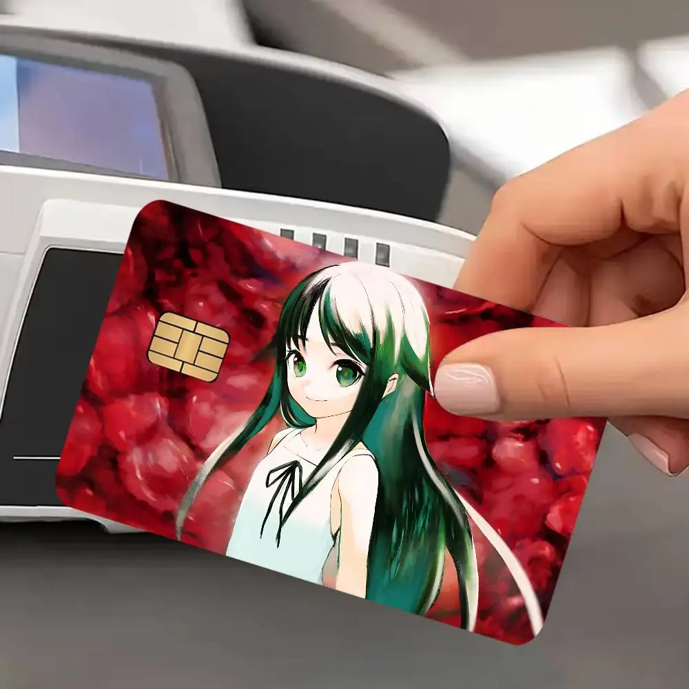 Game The Song Of Saya 100% Hot Sale Amine Credit Debit Bank Card Bus Card Film Skin Sticker