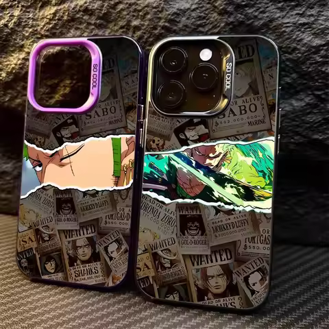 O-One Piece Roronoa Zoro Matte Hard Case for Samsung Galaxy S25 FE Note 20 S21 Plus S24 Ultra S23 S22 A56 A36 A26 5G A16 A06 4G
