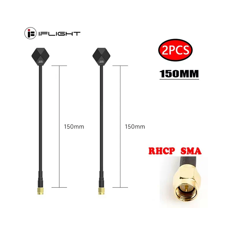 Antena IFlight-Albatross V2 do drona RC, 5,8 GHz, LHCP, RPSMA, RHCP, SMA, FPV, 150 mm, 2 szt.