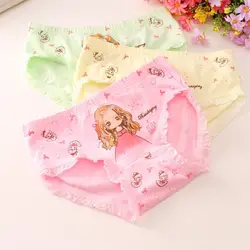 3Pc/Lot Baby Girl Cartoon Briefs Underwear Girls Panties Kids Briefs Underpants Children Underwear 3-12years