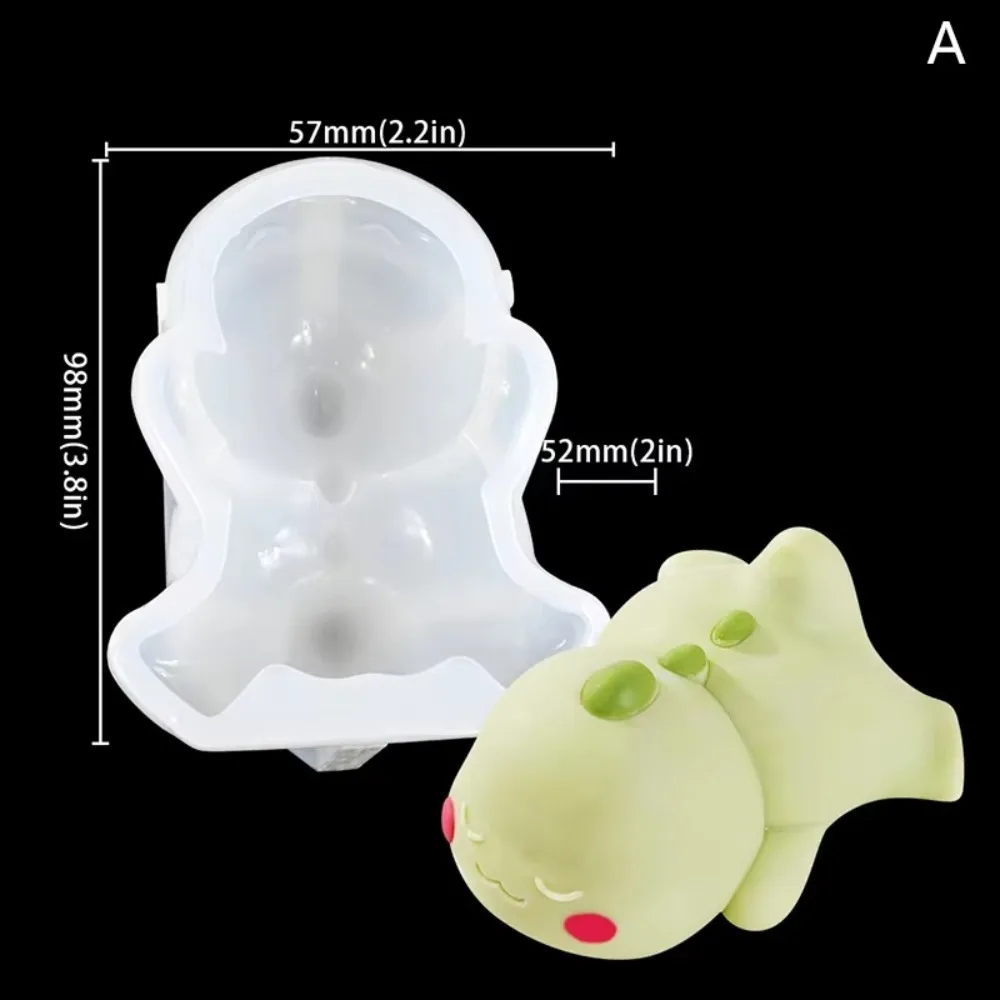 Gifts Portable Milk Pudding Silicone Mold DIY Lying Dragon Cartoon Jelly Cake Molds Kitty Custard Mold