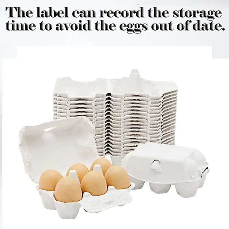 Paper Egg Cartons For Chicken Eggs Pulp Fiber Holder Bulk Holds 6 Count Eggs Farm Market Travel