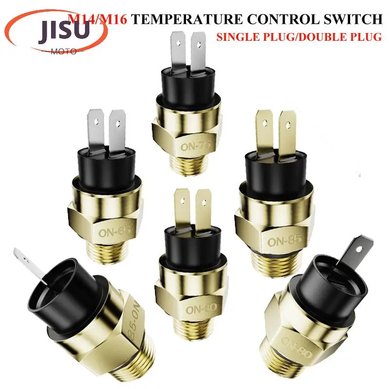

M14/16 65/75/80/85/90/95℃ Electric Radiator Coolant Temperature Thermostat Switch Temp Sensor For ATV Quad Motorcycle
