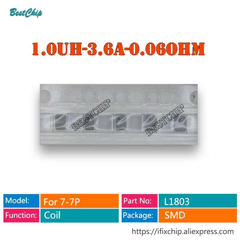 5-30pcs L1803 1.0UH-3.6A-0.06OHM For iphone 7 7plus Coil IC Chip on motherboard