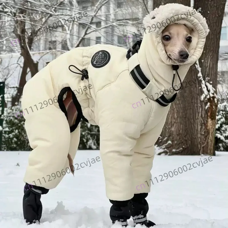 Winter big dog clothes Warm versatile cotton clothes Greyhound Dobbin Alaska medium and large dog cold clothes