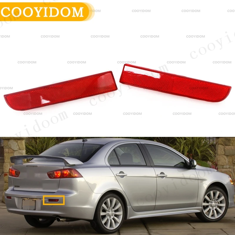 Car Rear Bumper Taillight rear brakelamp For Mitsubishi Lancer Gt Ex 07-19 For Asx Rvr For Outlander Sport 10-19 Reflector Light