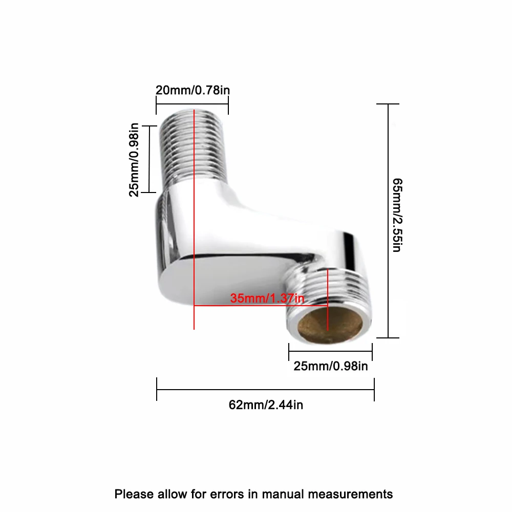 Shower Curved Feet Connectors Angle Valve Header Conversion, Household Wall Mounted Bathroom Hardware Replacement Accessories