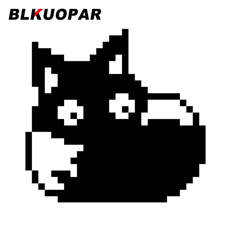 

BLKUOPAR Cute Pixelated Fox Mammal Car Sticker Furry Waterproof Vinyl Decal Creative Motorcycle Skateboard Trunk Car Accessories