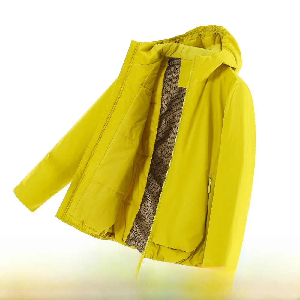 2025 خريف شتاء جديد Sle الرياضة في الهواء الطلق التنقل aphene يندبروف مقاوم للماء مقنعين القطن Jaet الشباب الوقوف صالح #1