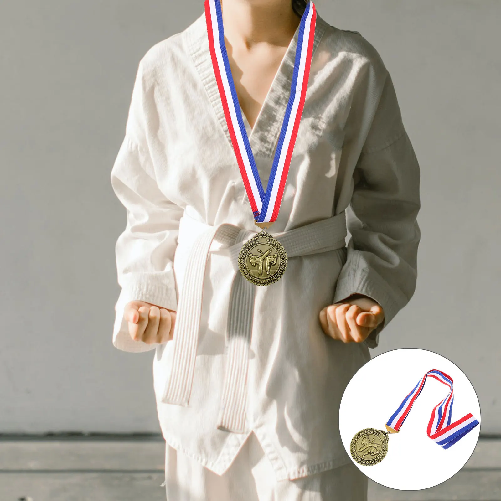 

Медаль для боевых соревнований, винтажная подвесная табличка из цинкового сплава, награда для тхэквондо, металлический декор, медали для награды