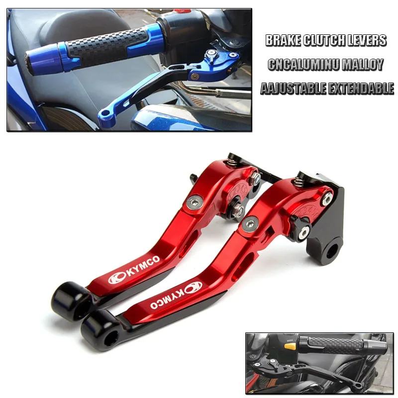 Alavancas de freio e embreagem CNC para KYMCO DownTown 350 300i Xciting 250 CK250T 300 CK300T ABS 400 500RI S400 K-XCT 300 NIKITA 200/300