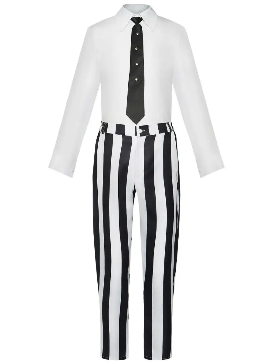 Disfraz de mago loween Michael Keaton, traje para actuación en escenario de jugo de insecto, ropa étnica para mujer, conjunto de Top y pantalones