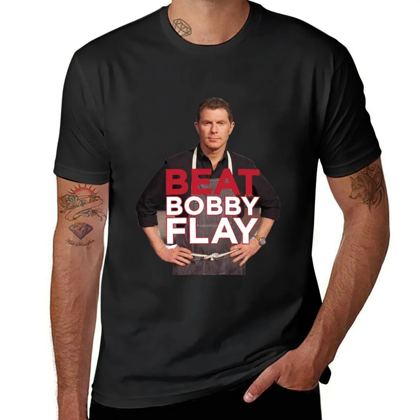 Beat Bobby Flay T-Shirt oversized Short sleeve tee sweat mens graphic t-shirts big and tall