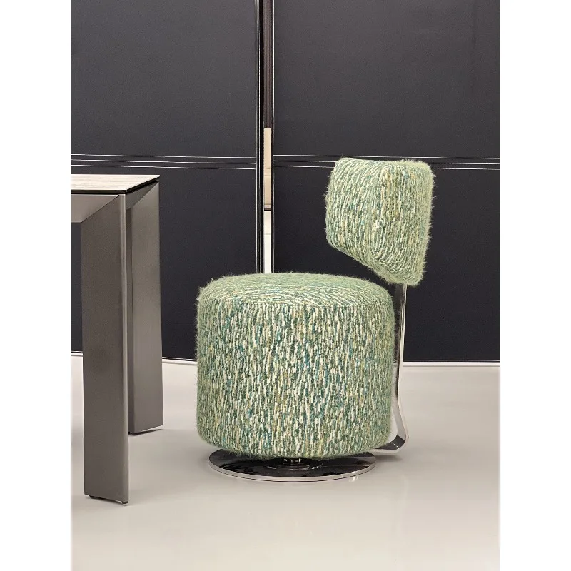 

Rotating dressing chair, Nordic designer creative makeup stool dining chair
