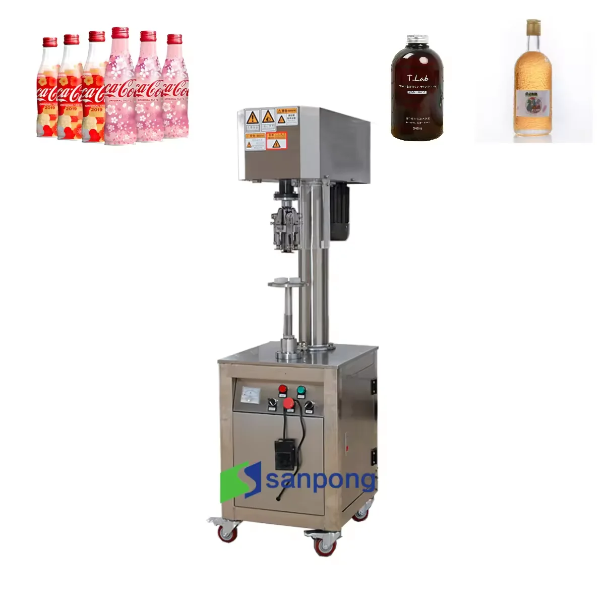 

Semi-automatic Glass Bottle Capping Machines with Magnetic Structure Aluminum Capper Beverage/soda/wine/beer Canning Machine