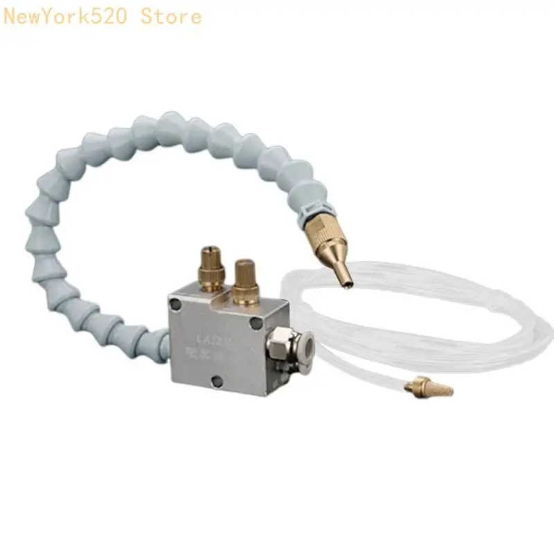 Mist Coolant Lubrication System with Tubing for Air Pipe Lathe Milling Drill Anti-slip Copper Joint Design N84C