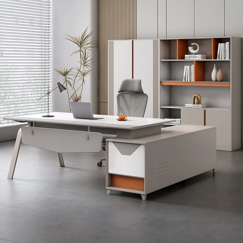 

A for Best Price Luxury Office Furniture L Shape Wooden Manager Table Work Desk General Manager Office Table Office Desks