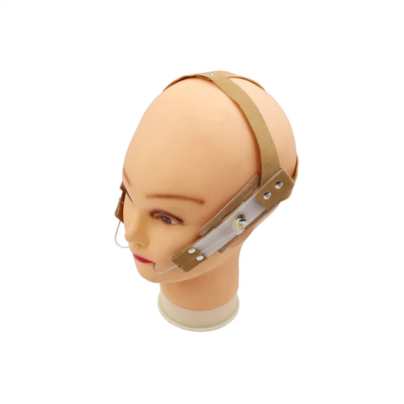 

Стоматологический ортодонтический головной убор с кнопкой безопасности, бант для лица, реверсивный шейный ремень для прибора лица