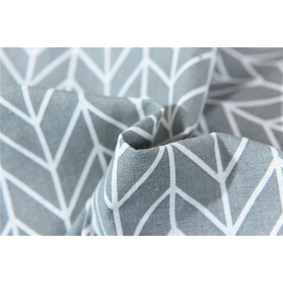 

Gray Stripe Short Curtain For Living Room Bedroom Kitchen Home Decor 145x45cm Polyester Fabric