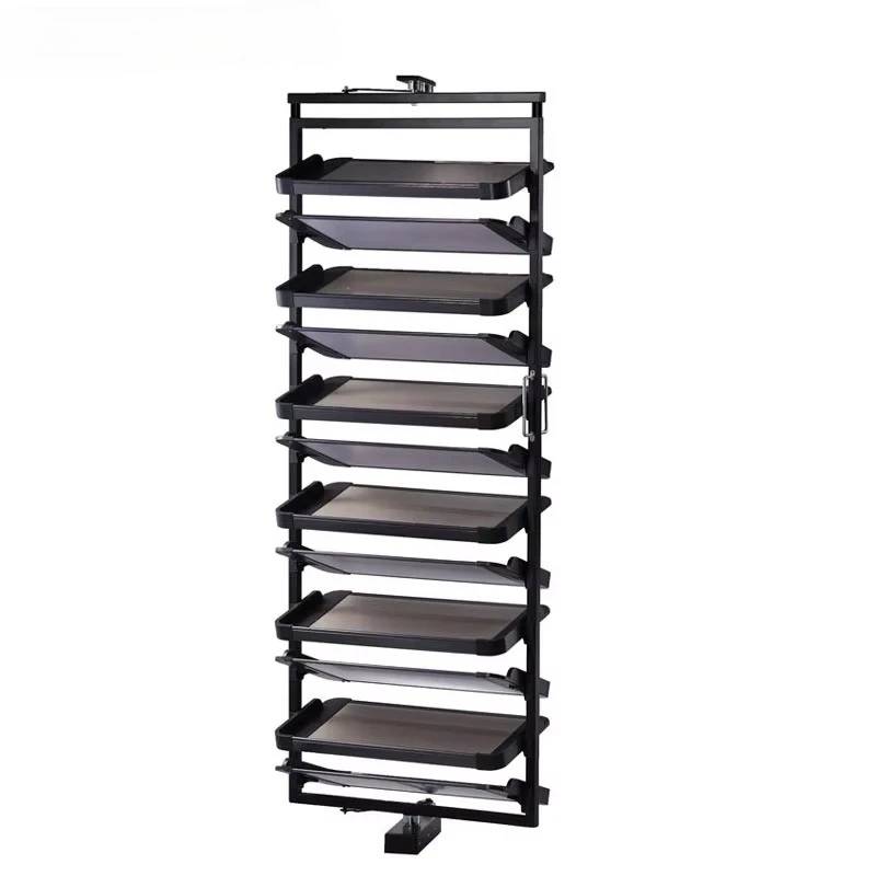 

Large capacity multi-function twelve layer rotary shoe rack finishing machine