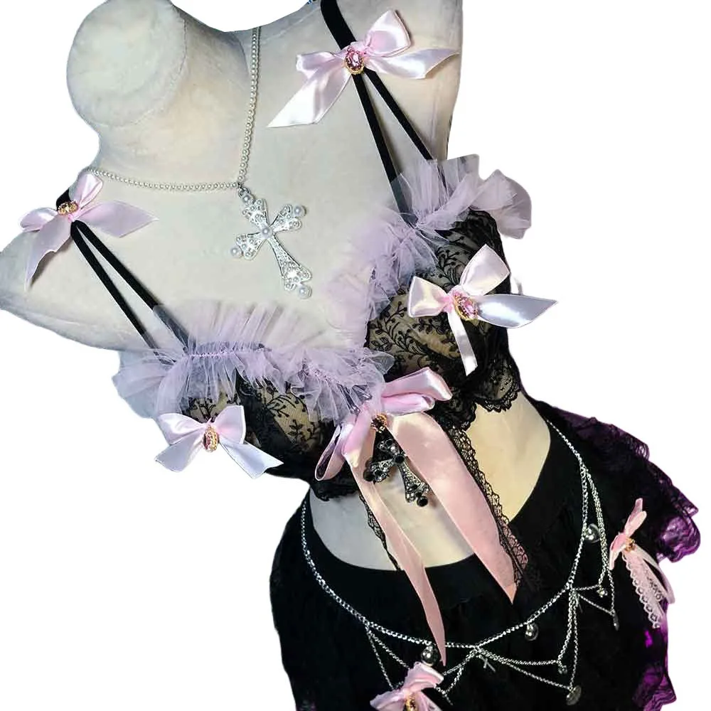 Goth Skirts 2000s Kawaii Scene ALT Harajuku Punk Rock Clothes Gothic Clothes Grunge Vkei Emo Clothing Cyber Summer 80s Y2K