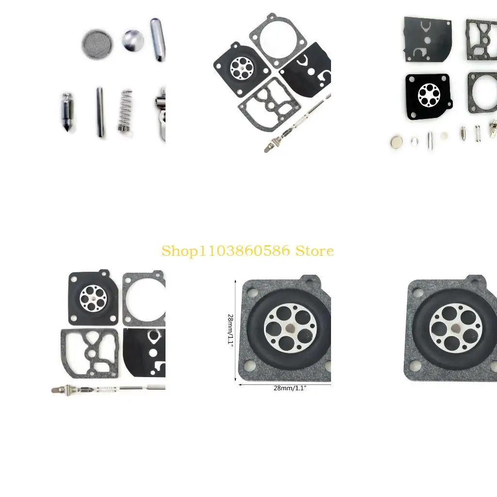 242A Trimmer Chainsaws Parts Carburetor Carb Repair Rebuild Gasket Set Diaphragms Suitable for 136 137 141 142 ZAMA RB137