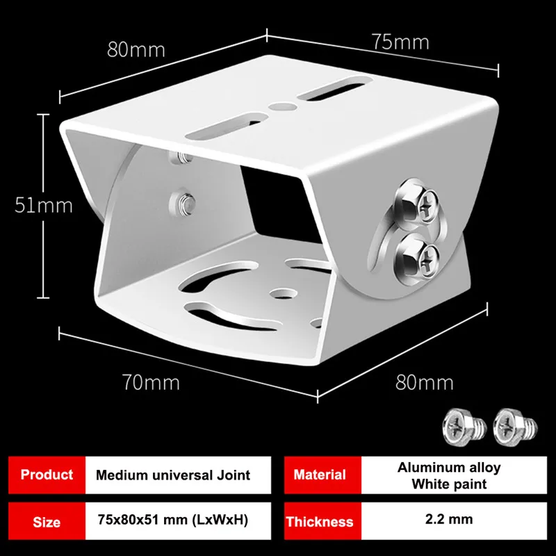 CCTV Security Dual Camera Mount Bracket Extension Bar Horizontal Arm Security Camera Ceiling Mounting Bracket for Double Camera