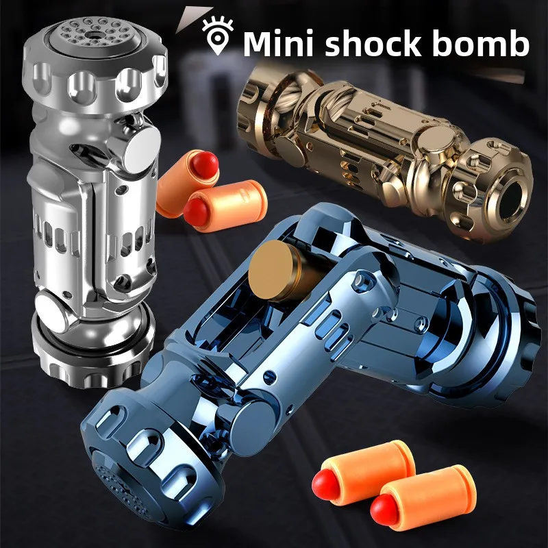 Agente Popular bomba de choque juguete pistola modelo pistola rotativa agente de descompresión juguete Cool Boy regalo