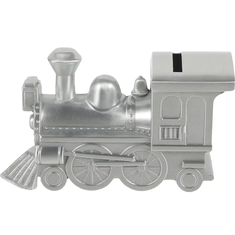 1pc Piggy Bank Steam Train Piggy Bank Retro Money Box Children Savings Jar Train Saving Pot Metal Money Bank Kitten Coin Bank