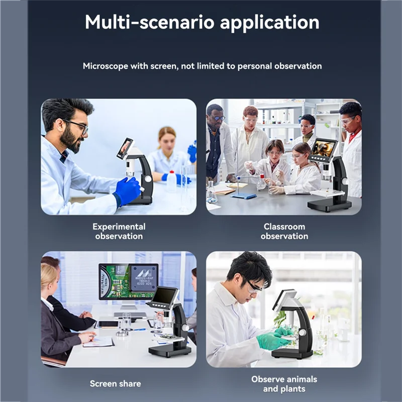 1000X Zoom HD1080P مجهر احترافي عدسة مكبرة إلكترونية رقمية مكبر احترافي-POS