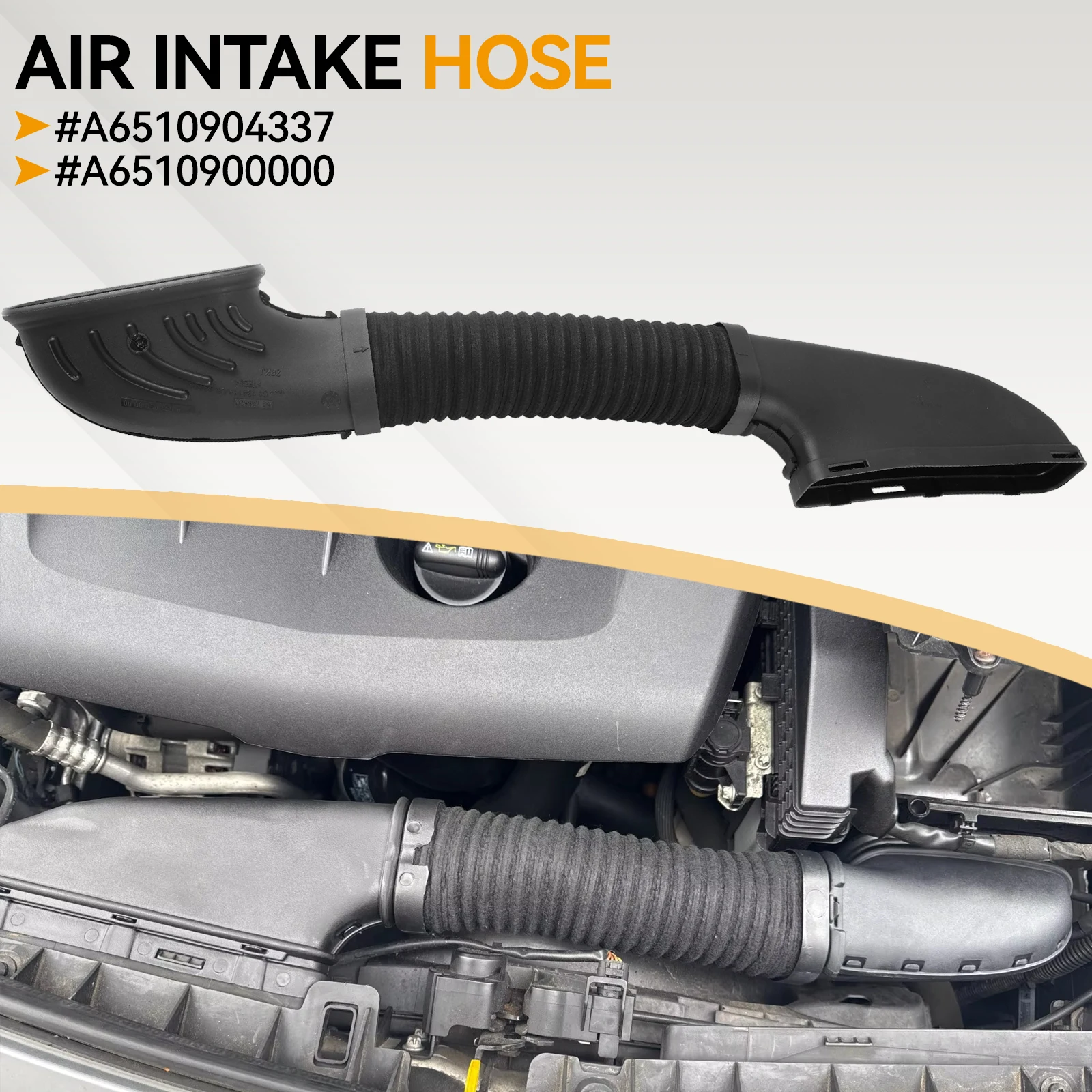 

Шланг воздухозаборника A6510900000 A6510904337 для MERCEDES-BENZ A-CLASS W176 и B-CLASS W246 6510900000 6510904337