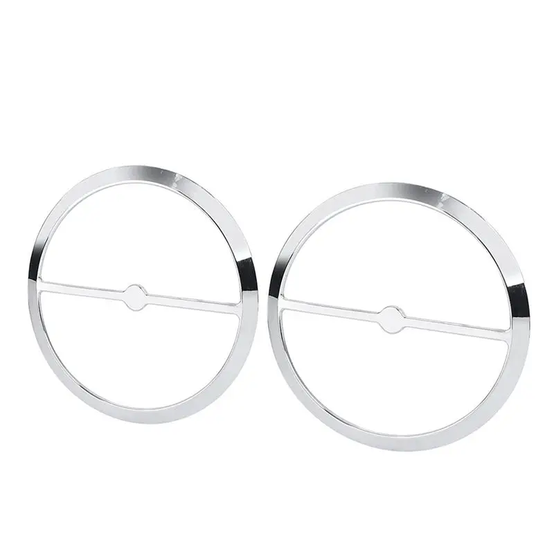 ABTC-Chrome Speaker Trim Ring Grill Cover For Tri For GL Ultra FLHTCUTG 2014+ Motorcycle Accessories