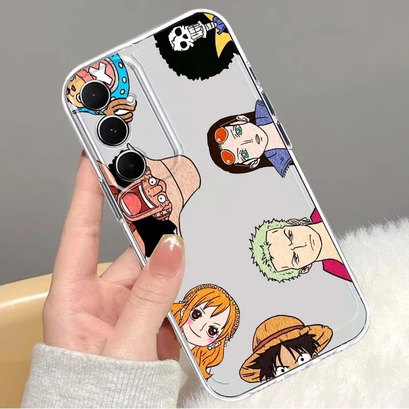 

Cartoon One Piece Anime For Samsung Galaxy Note 20 10 F12 M23 F23 M14 F15 M54 M55 Ultra Plus 5G TPU Transparent Phone Case