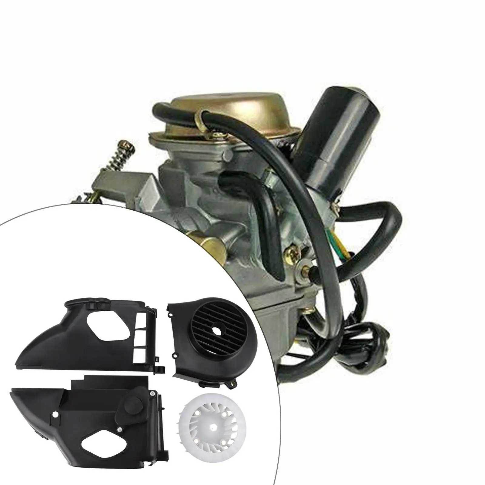 

Air Shroud Assembly W/Fan Professional Direct Replace Accessory for Gy6