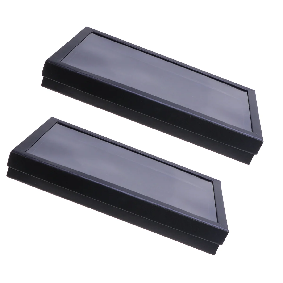 2 قطعة 100 فتحات حلقة صندوق تخزين مجوهرات درج منظم غطاء واضح لخواتم القرط عرض علبة حلقة صينية العرض الأذن ترصيع صندوق