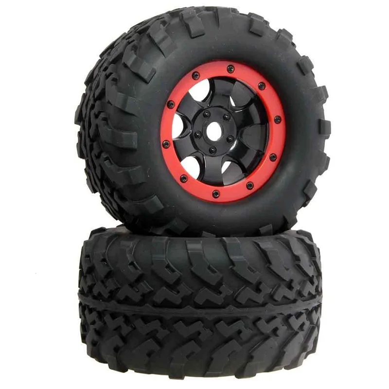 

1/8 красная автомобильная шина monster truck 17 мм разъем подходит для любой внедорожной шины диаметром 160 мм