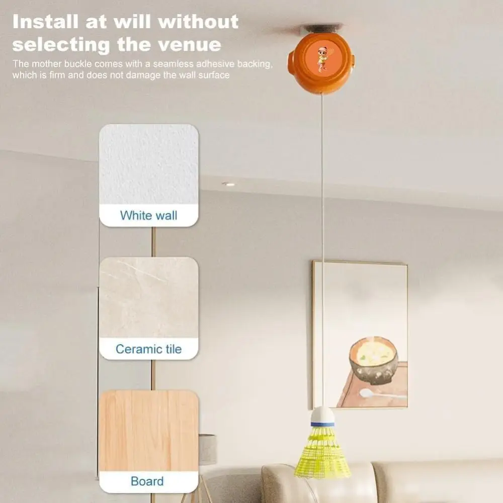 

3-pack Badminton Trainer Set Automatic Rebound Portable Single Player Badminton Adjustable Lightweight