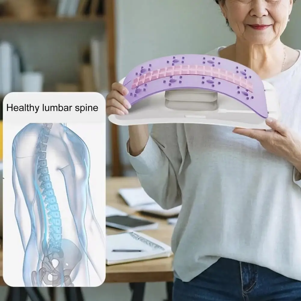 Inflatable Back Stretcher Waist Trainer Adjustable Spine Decompressor Lumbar Back Cracker Board Stretching Device Massager