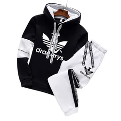 2024 Winter Hoodie Sets Männer Trainings anzug lässige Hoodies Sweatshirt Stück Set männliche Pullover Hoody Mode Streetwear Kleidung Hoodies